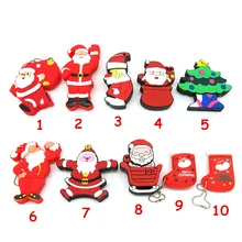 10 стилей смешной Санта Клаус/Рождественский носок USB флэш-накопитель карта памяти, Флеш накопитель pendrives 32GB 16GB 8GB 4GB 128mb подарок