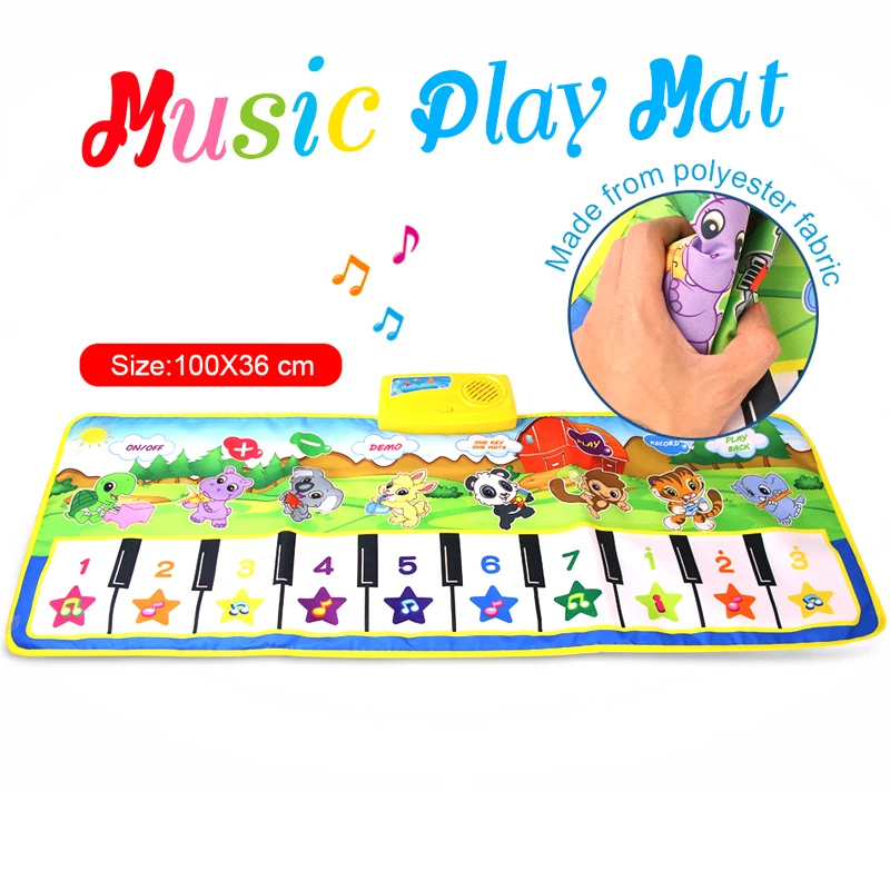 Музыкальный детский коврик для музыкальный коврик Детские Развивающие коврики Babe для фортепиано играет музыка коврики игровой коврик для детей
