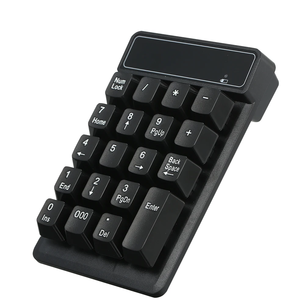 19 Keys 2.4G Wireless Low Noise Mini Numeric Keypad Waterproof ABS Material For Microsoft