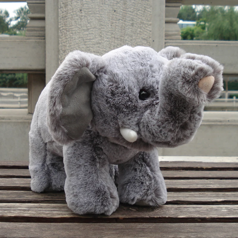 

cute plush elephant toy high quality gray elephant doll gift about 30cm