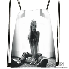 Custom Britney Photoshoot Drawstring Backpack Bag for Man Woman Cute Daypack Kids Satchel (Black Back) 31x40cm#180531-01-29