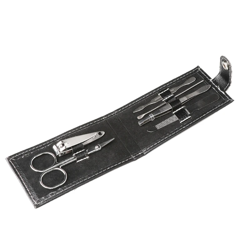 

6pcs Pedicure Manicure Set Nail Care Clipper Scissors Travel Kit Tool Grooming High Quality Pro