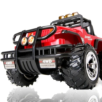 

1:14 R/C car with 4 channels Scale 2WD Brushed Car Electric Rock Racer Desert Off-Road Truck with 2.4GHz Radio System