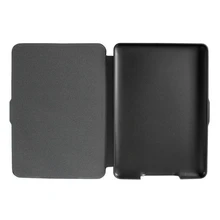 Магнитный PU кожаный чехол тонкий для Amazon Kindle Paperwhite(перекрестный узор, черный