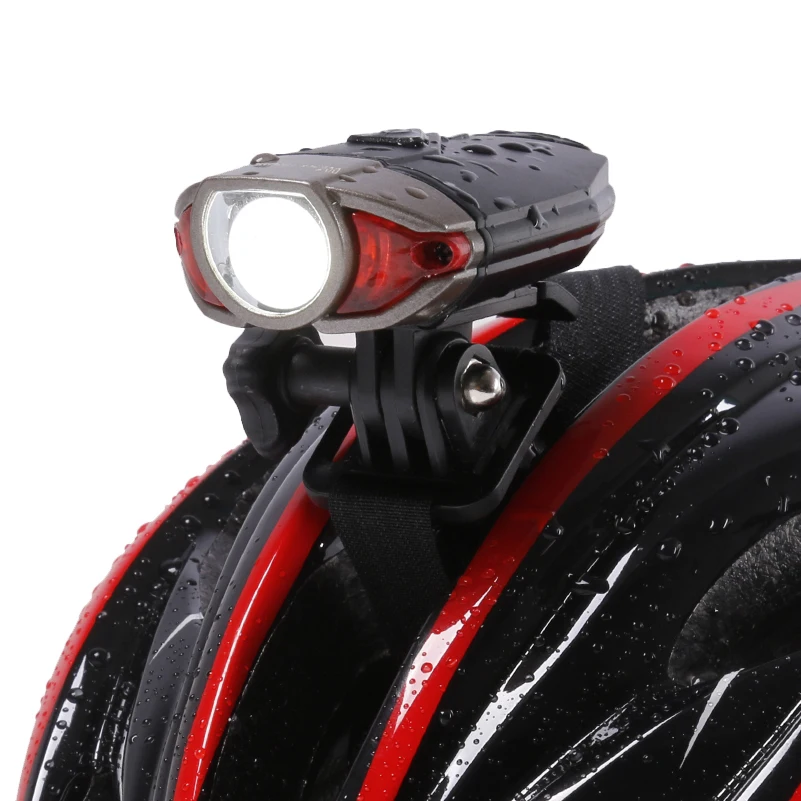 

Rechargeable Bicycle Handlebar Light Led Front Bike Light Waterproof IP45 Safety Road MTB Bike Helmet Light