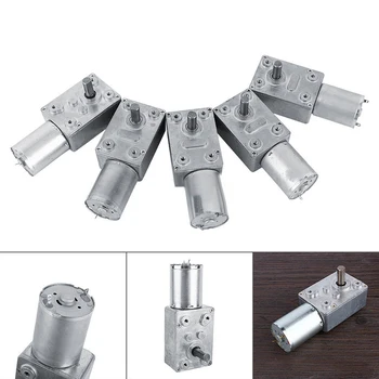 

1pc Mini Electric Gear Reduction Motor DC12V Mayitr Worm Reversible High Torque Turbo Geared Motors 2/3/5/6/10/20 /30/62/100 RPM