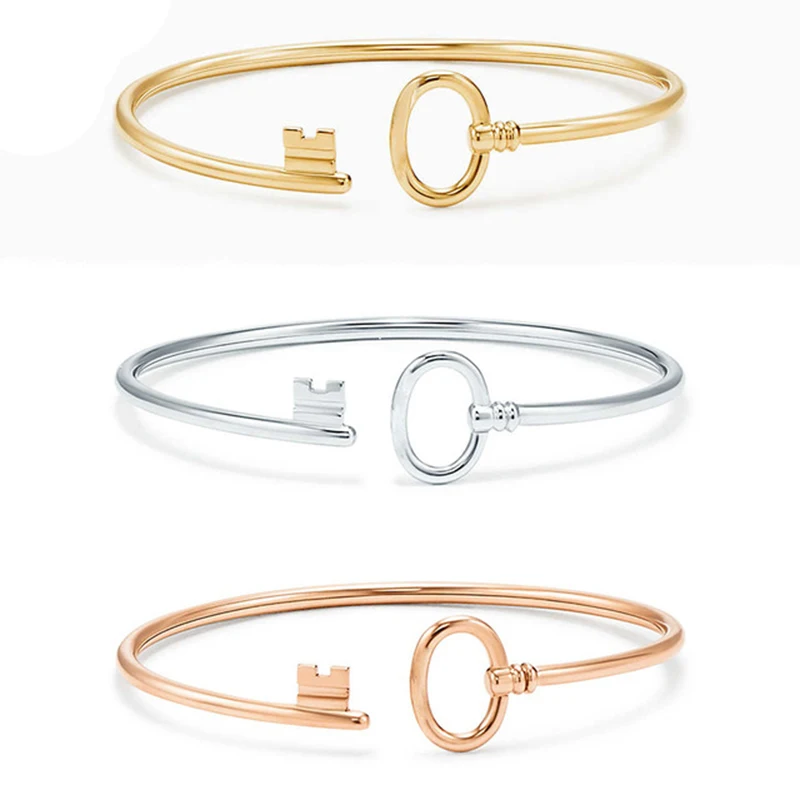 

Trends In Mode And Simple Are The Best 100% 925 Silver Standard Slope Esterlina Tiff Bracelet Christmas Presents Single Jewels