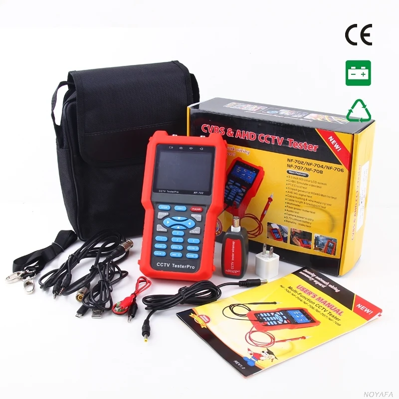 

Original Noyafa NF-702 Multi-function LCD CCTV Tester Line Finder Wire Tracker Diagnose Tone Tool Kit LAN Network Cable Tester