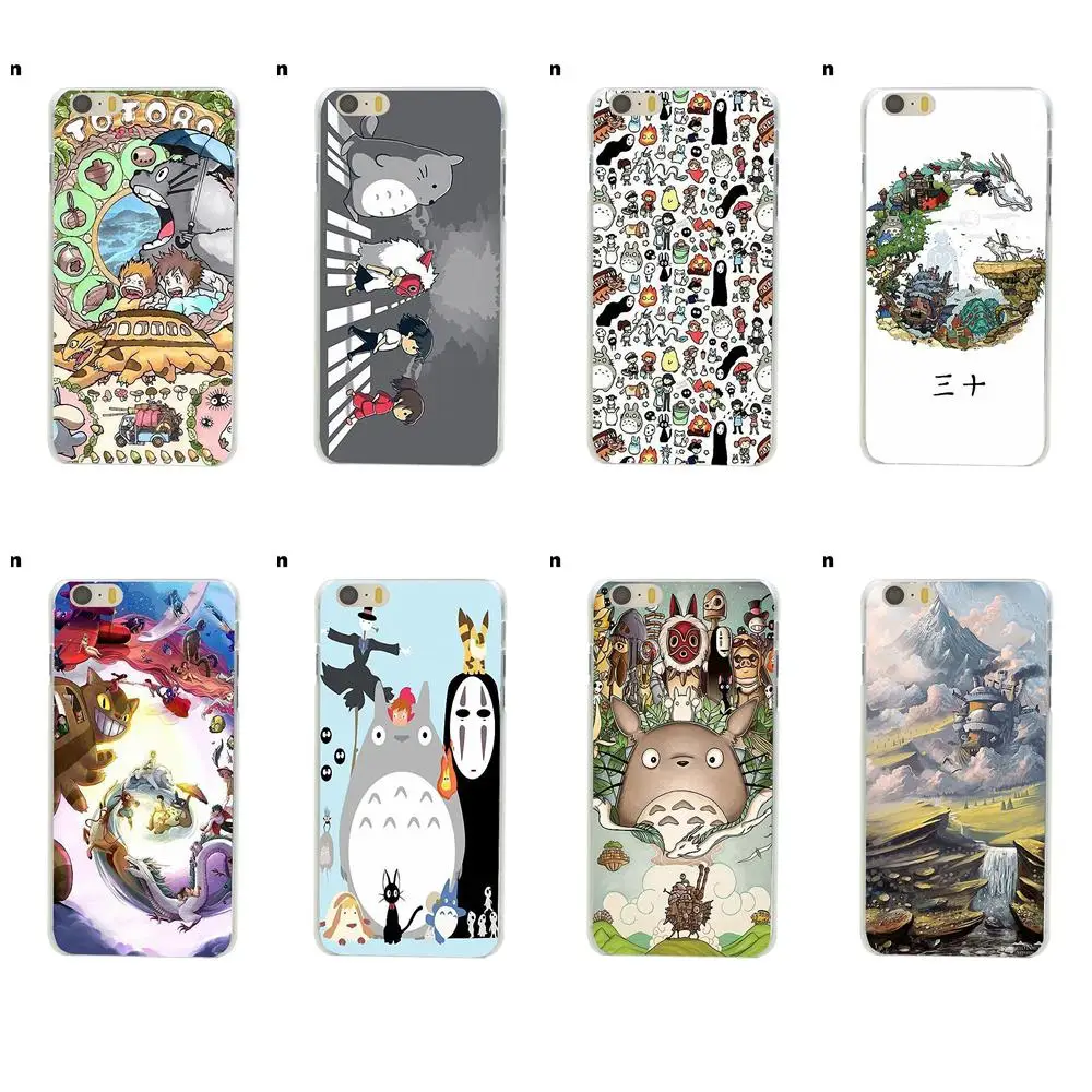 Студия Ghibli унесенная в спираль Тоторо для Apple iPhone 4 4S 5 5C SE 6 6S 7 8 Plus X LG G3 G4 G5 G6 K4 K7 K8 K10