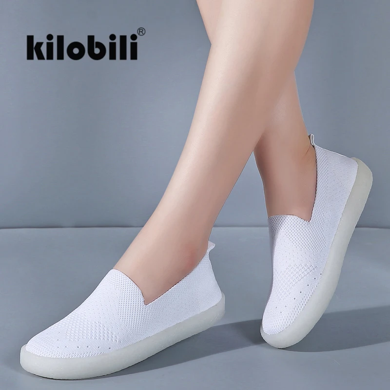 Женские лоферы ручной работы kilobili дышащие сетчатые слипоны на плоской подошве