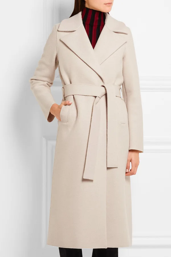 Purebliss 2017 white oversized wool cashmere coat womenin Wool