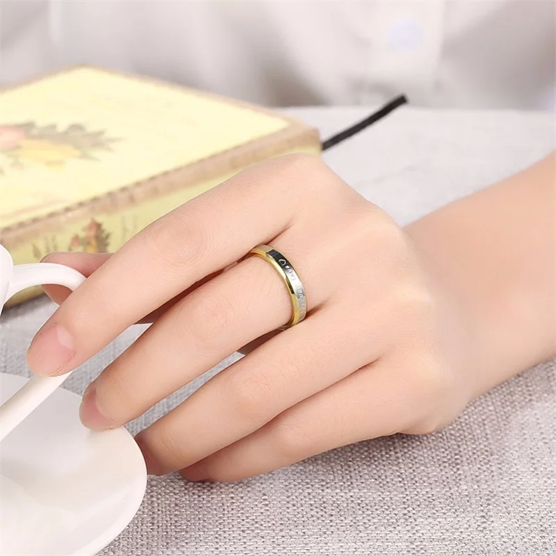YHAMNI Fine Jewelry Wedding Couple Rings Set For Lovers Real Silver Gold Filled Brand Engagement Rings for Men and Women JZD096