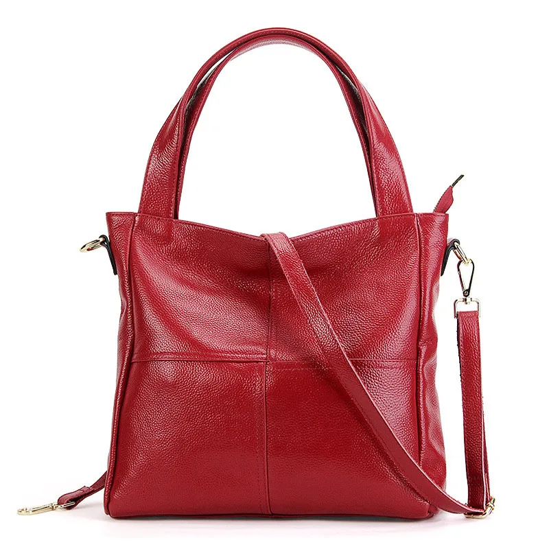 

Guarantee Natural Cow Leather Women bag Handbag Genuine Leather Tote Women's Messenger Shoulder bags Brand Luxury Lady Bag 2019