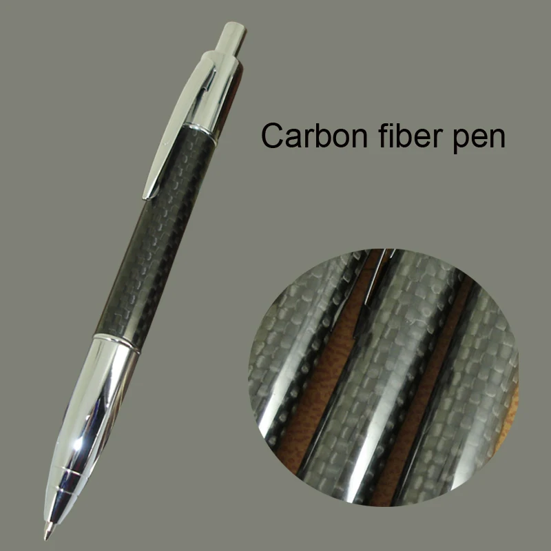 Classic Ball Pens Jumbo style refill Click Carbon Fiber Ballpoint Pen