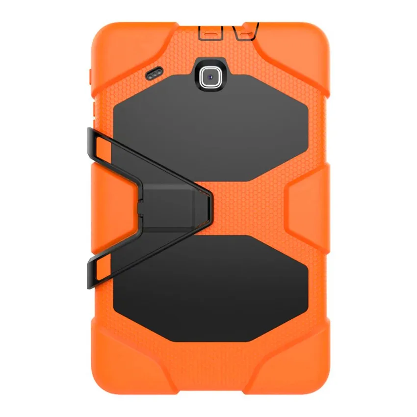 Для samsung Tab E 9,6 чехол противоударный жесткий военный сверхпрочный силиконовый Прочный чехол для samsung Galaxy Tab E 9," SM-T560 T561 - Цвет: Оранжевый