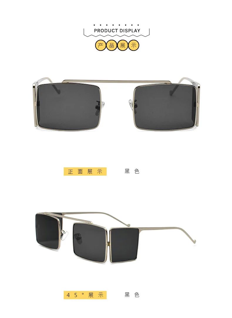 MINCL новые модные квадратные панк Солнцезащитные очки женские брендовые дизайнерские с боковой защитой уникальные женские мужское зеркало очки NX