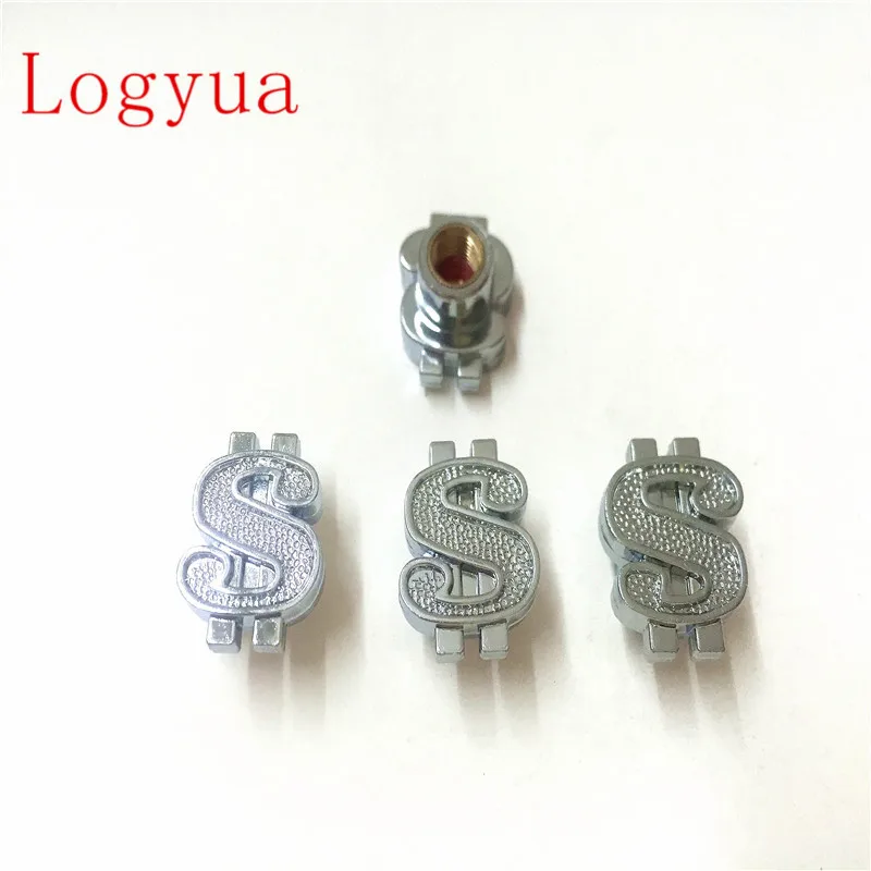 4er Set Bouchons de valve rocket en argent pour voiture moto et vélo