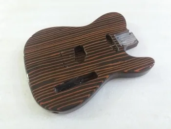 

Finished zebra wood electric guitar body Excellent parts for TL style