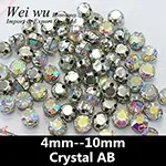 Rhinestones in claw Crystal AB 6
