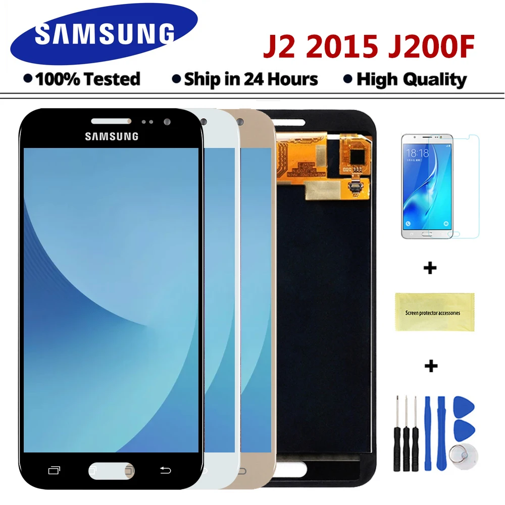 

Sinmaytai LCD and Touch Compatible For Samsung J2 j200 LCD Display With Touch Screen Digitizer Assembly