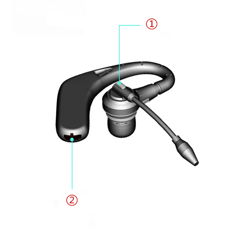 Fineborn Ergonomic Over-ear Wireless Bluetooth Earphones with Mic Voice Prompt Handsfree Business Headphone for Smartphone Music  (11)_