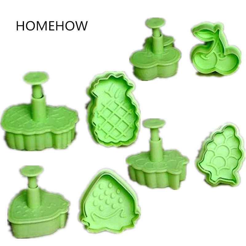 

4PCS/Lot Fruit Series Cookie Decorative Tools Cookie Cutter Cherry Strawberry Pineapple Grape Shape Biscuit Cookie Cutting Mold