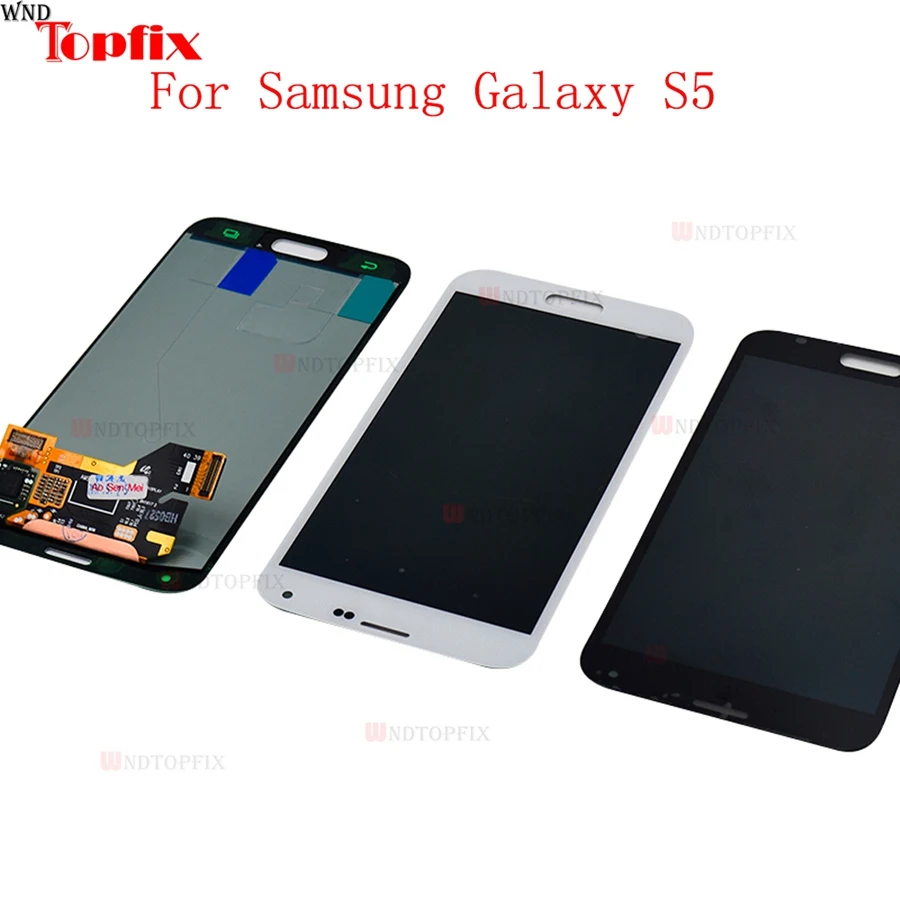 Super AMOLED LCD LCD Display Touch Screen Digitizer For Samsung Galaxy S5 G900F G900I G900M G900A LCD Assembly Replacement Parts (6)