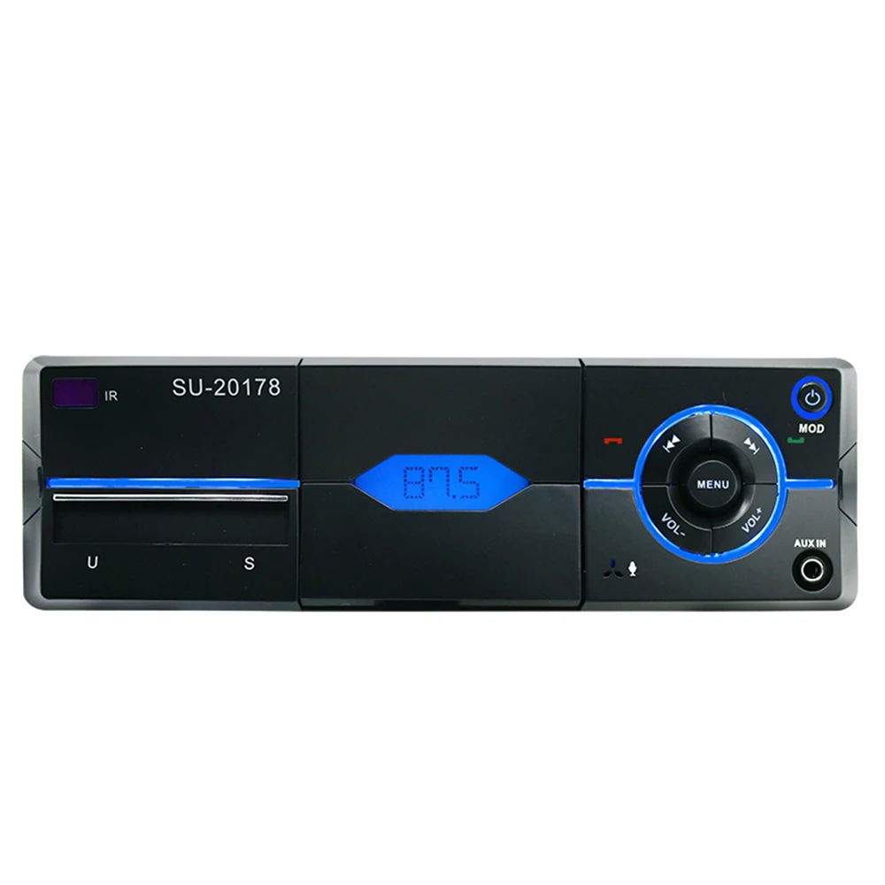 Автомагнитола 1 Din MP3 плеер Стерео Авторадио мультимедийный плеер Bluetooth FM пульт дистанционного управления Handsfree звонки USB SD cardIn-Dash