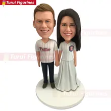 Под заказ бейсбольный свадебный торт Топпер фифилия торт Топпер Chicago Cubs индивидуальный bobblehead куколки статуэтки семьи