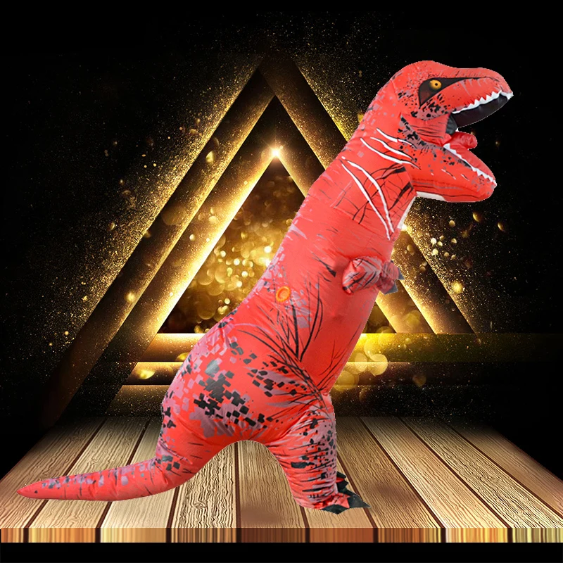 Надувной костюм для взрослых Динозавр костюмы T REX Blow Up нарядное платье талисман