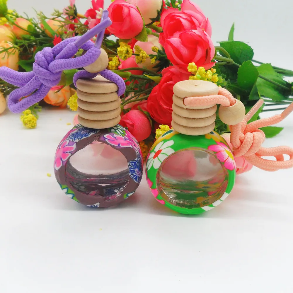 

6ML Empty Perfume Bottle Pendant Ornaments Car Hanging Car Accessories Perfume Bottle 5PCS/LOT
