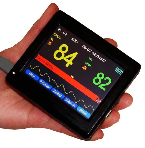 

PM60A Color TFT Display Portable Handheld Pulse Rate SPO2 Oximeter Monitor + Software