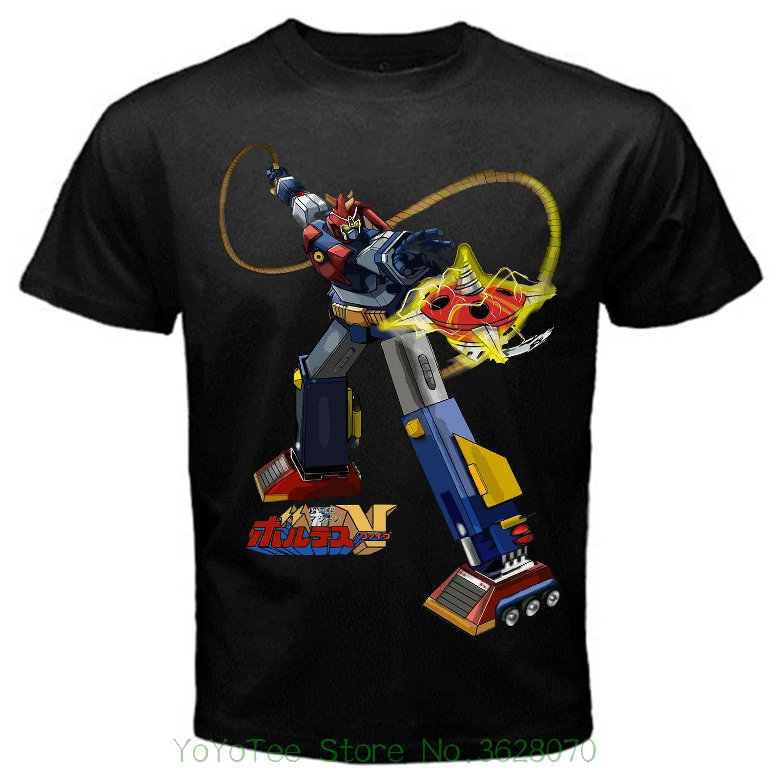 Download T shirt Short Sleeve Brand Voltes V6 Anime Japan Classic Retro Classic T shirt Black Basic Tee ...