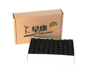 

free shipping 54 pcs smokeless moxa roll moxibustion with moxa box handmade wormwood roll acupuncture massage moxa