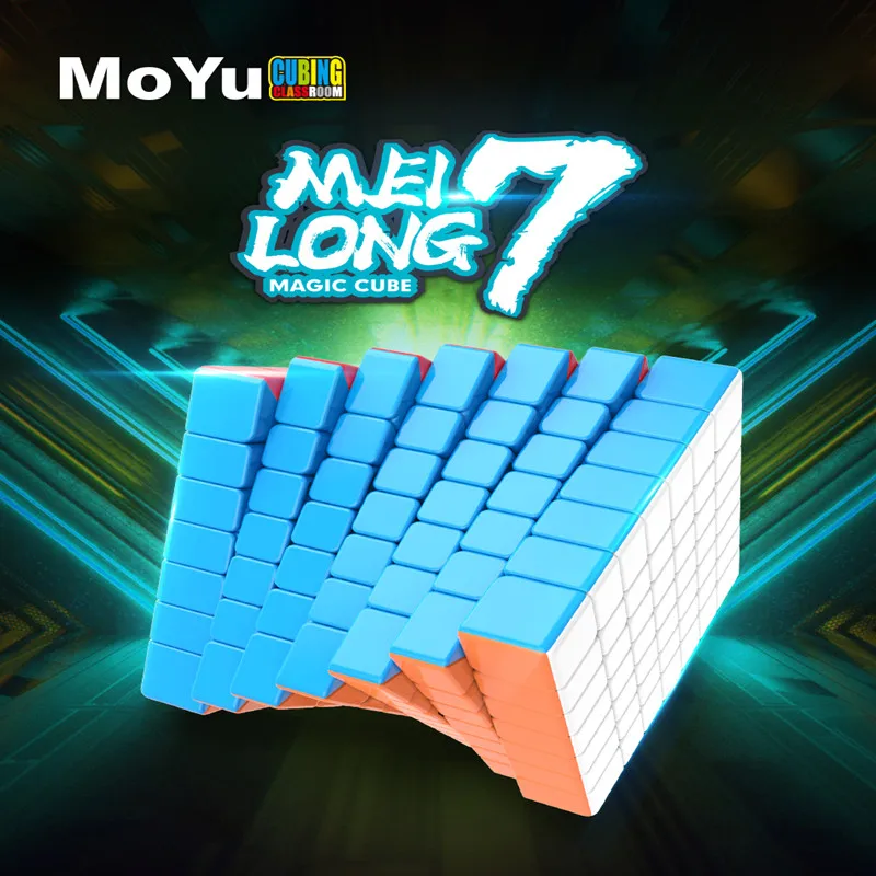 

MoYu Cubing Classroom Meilong 7x7x7 Professional Stickerless Puzzle Cube Magic Speed Cube Educational Toys For Children