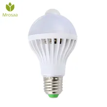 Mrosaa AC85-265V Night Light Led Bulbs E27 5W 7W 9W LED PIR Motion Sensor Lights Home Auto Energy Saving Smart LED Lamp Bulb