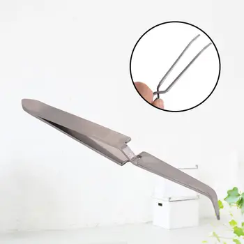 

1Pcs Cross Lock Stainless Steel Reverse Action Curved Straight Tweezer Acrylic Nail Shaping Tweezers Maintenance Hand Tools Hot