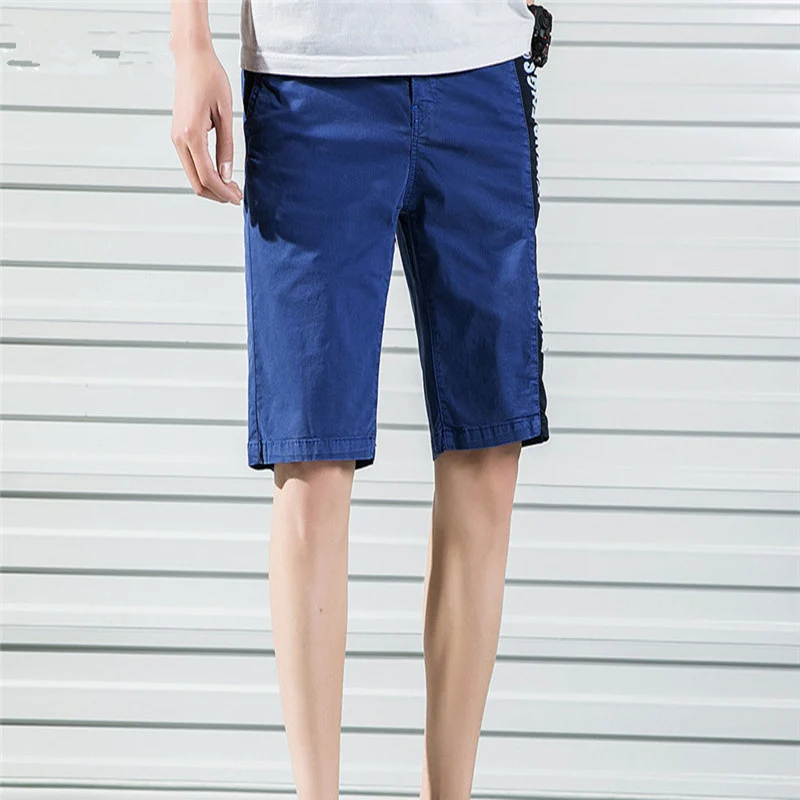 Мужские шорты, летние мужские хлопковые повседневные шорты, качественные шорты с эластичной резинкой на талии, модные брендовые мужские шорты