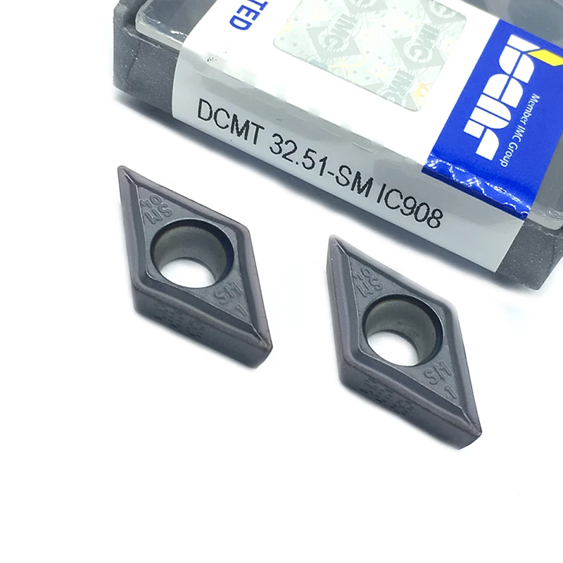 

10PCS DCMT11T304 SM IC908 Internal Turning Tool dcmt 11t304 Carbide insert Lathe cutter Tool turning insert