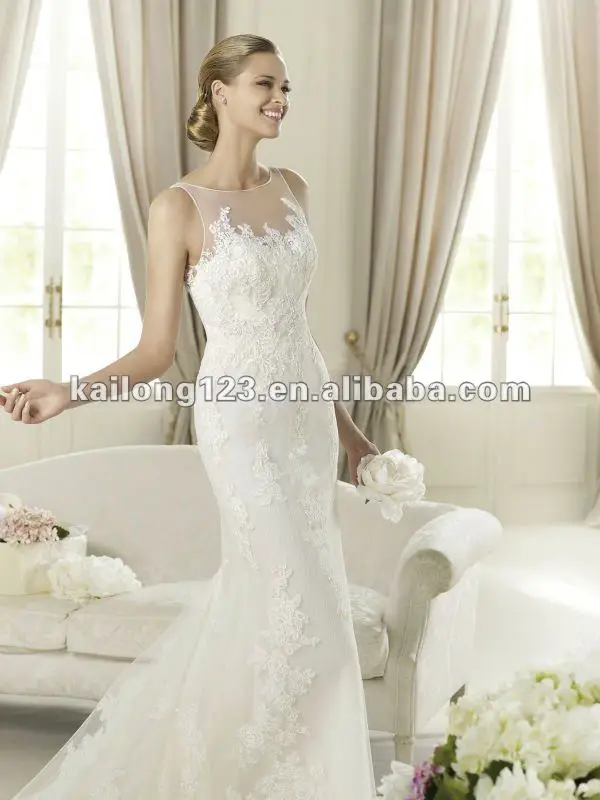 Lace Applique Wedding Dress