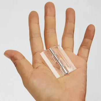 

10pcs Plastic Folding Hinges Transparent Acrylic jewelry box hinge hardware Accessories
