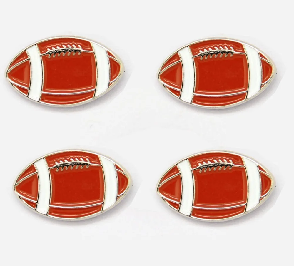 Lots 5pcs Rugby Ball Lapel / Hat Cap Tie Pin Badge - Football Brand New Fans Gifts Jewelry 2 X 1.1 CM |