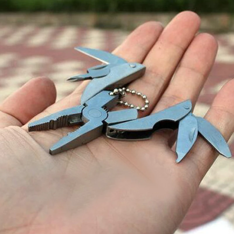 جيب Multitools ذو طيات 1 قطعة في الهواء الطلق البسيطة المحمولة للطي Muilti و الوظائف ذو طيات المشبك المفاتيح المشي أداة تخييم