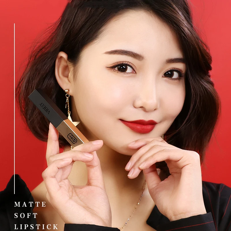 

New product Limited edition lip gloss lipstick makeup 6 color style color lip stick waterproof lip balm Lasting moisturizing