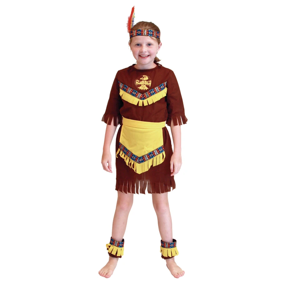 4 pcs child girl native american indian princess dress cosplay costume soldiers warrior fancy dress birthday - Halloween Native American Costumes 4 pcs child girl native american indian princess dress cosplay costume soldiers warrior fancy dress birthday - Halloween Native American Costumes
