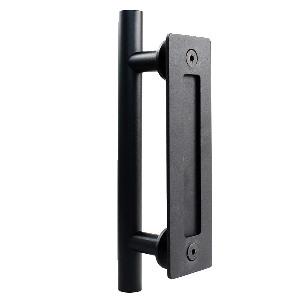

For Gates Pull Decorative Easy Install Furniture With Screw Hardware Heavy Duty Carbon Steel Door Handle Set Home Practical