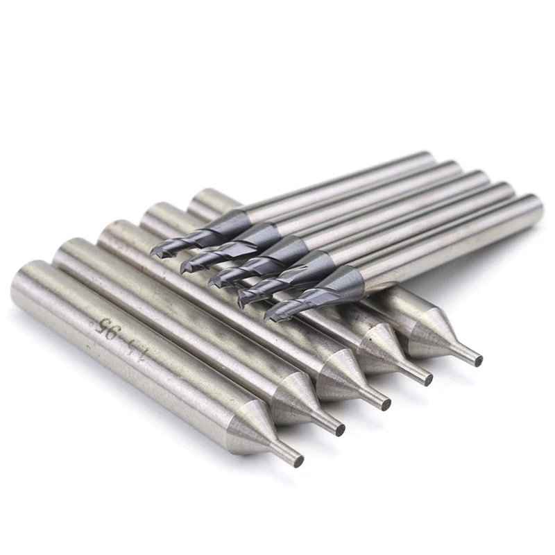 

10pcs HSS 2MM End Mill Milling Cutter Tool Set 1MM Drill Bit CNC Mill Drill Bit Power Tools MAYITR