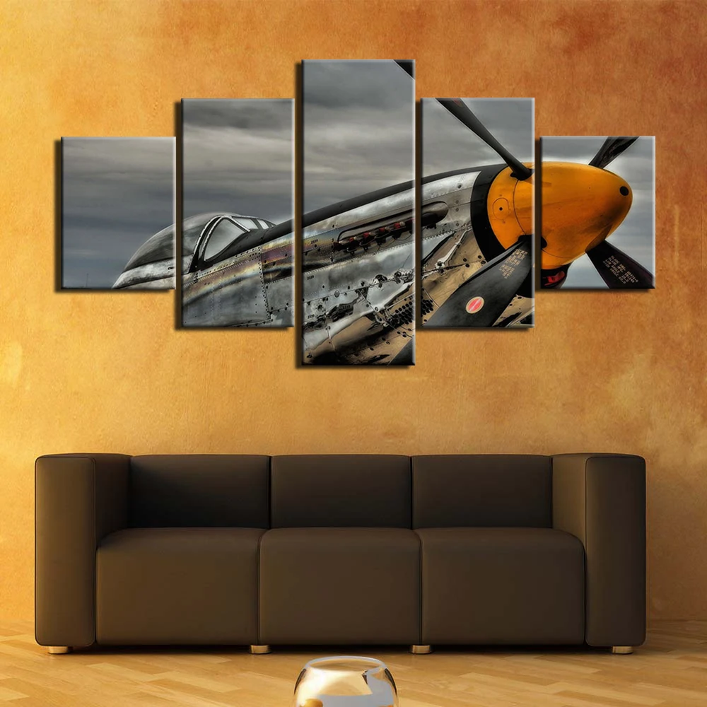 

Modular Canvas Wall Art 5 Pieces aircraft Pictures HD Printed Painting Poster for Living Room Modern Artwork Home Decor
