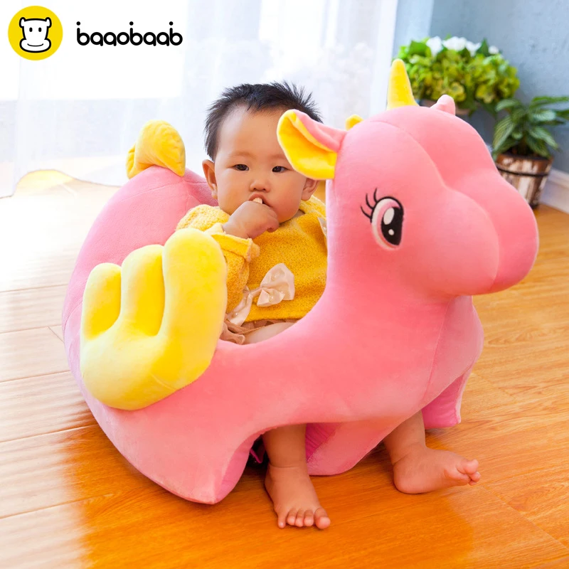 

Baaobaab SFUNC Unicorn Baby Sofa Support Cute Colorful Seat Soft Toddler Chair Cotton Safety Travel Seat Dropshipping