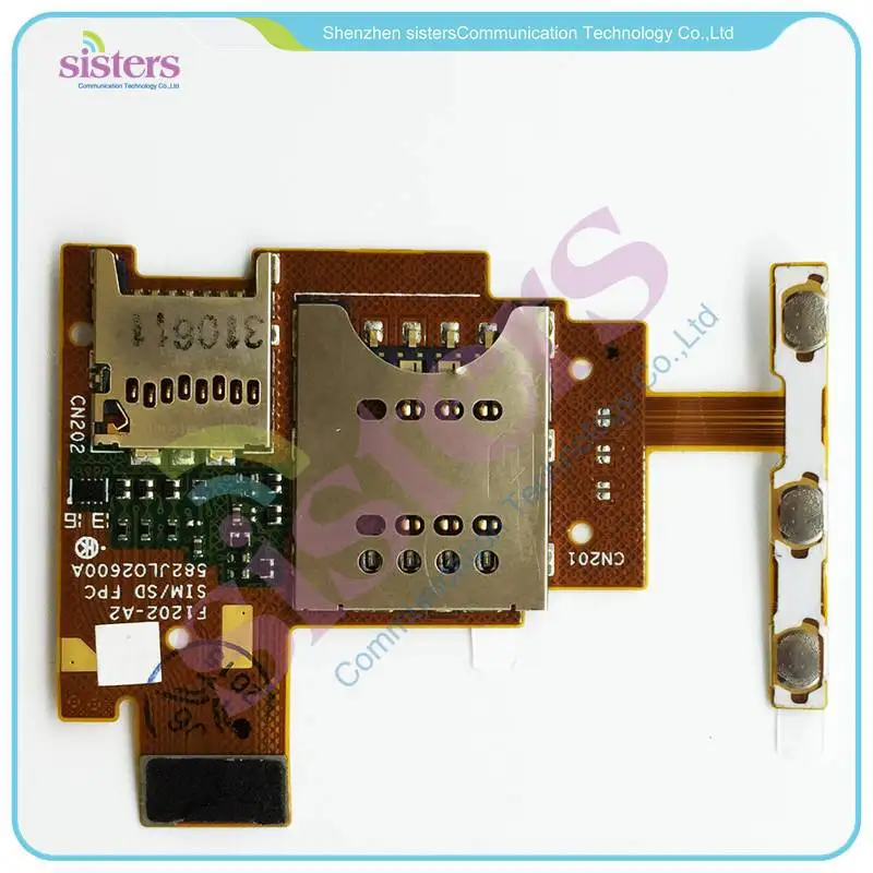 SONY0127 Replacement Mobile Phone Flex Cable  Micro SD card Reader, SIM card Reader For  Sony Xperia J ST26i ST26a ST26 (1)